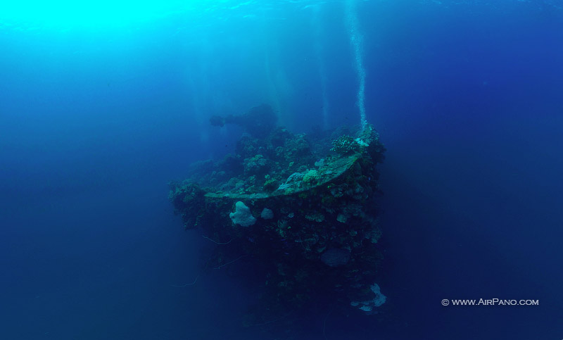 Ship Cemetery in Truk Lagoon, Micronesia