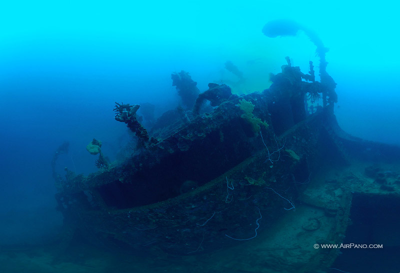 Ship Cemetery in Truk Lagoon, Micronesia