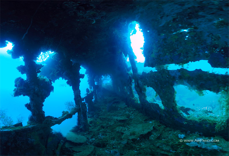 Ship Cemetery in Truk Lagoon, Micronesia