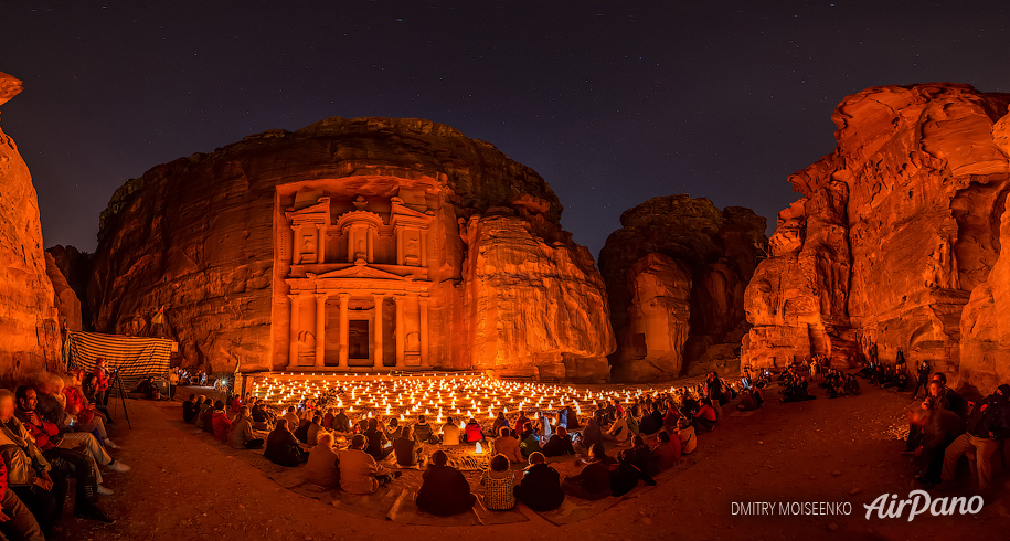 Petra at night