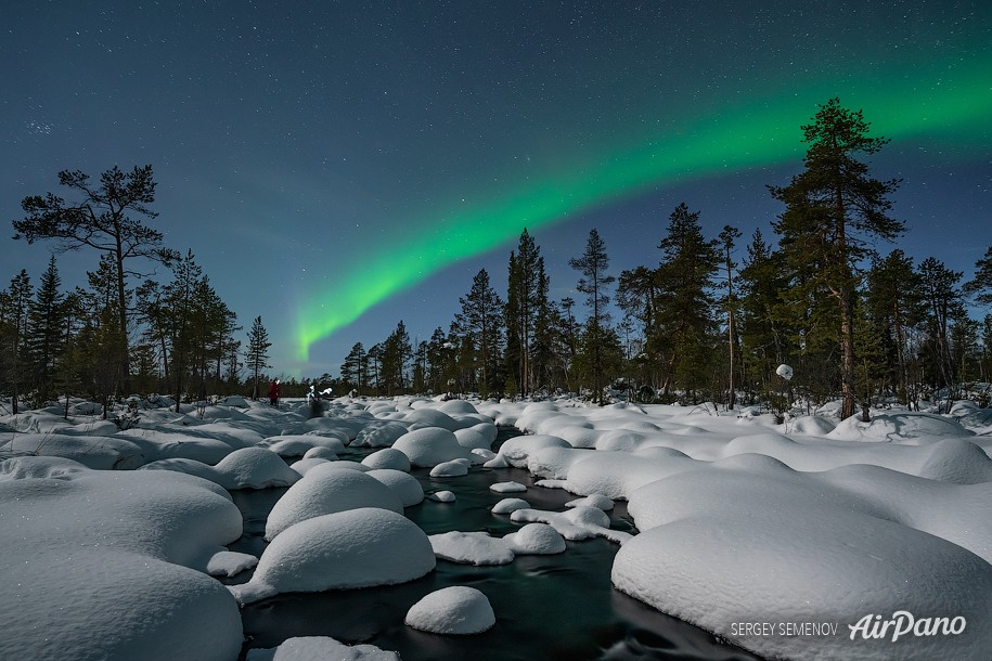 Northern lights on the Kola Peninsula