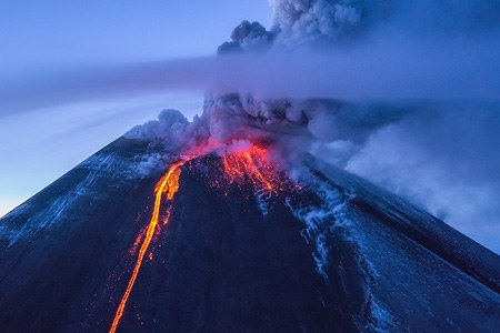 俄罗斯 勘察加半岛 克柳切夫火山-2015年