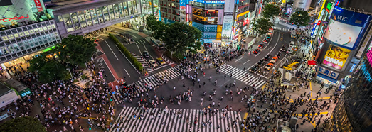 日本东京 涩谷十字路口