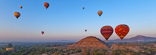 墨西哥 特奥蒂瓦坎 热气球观光飞行