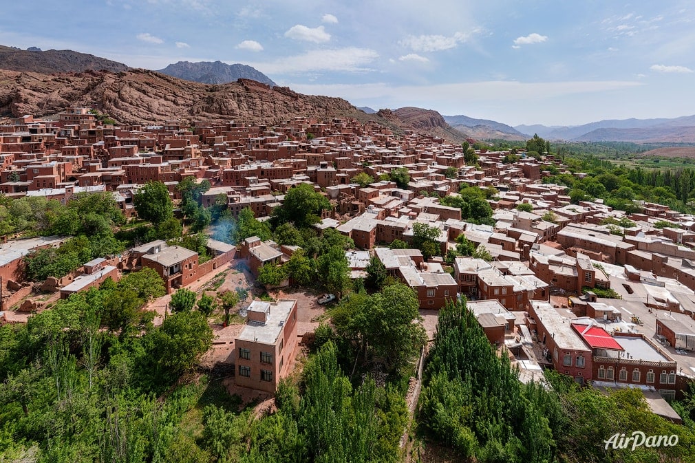 Red village Abyaneh from above Red village Abyaneh from above