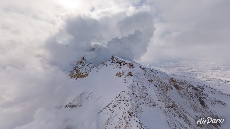 Mutnovskiy Volcano. Storm