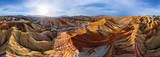 中国 张掖丹霞地质公园的五彩山