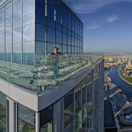 从欧洲最高塔俯瞰莫斯科城景色