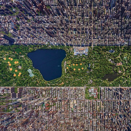 美国 纽约 曼哈顿日景