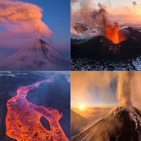 航拍世界最美火山群