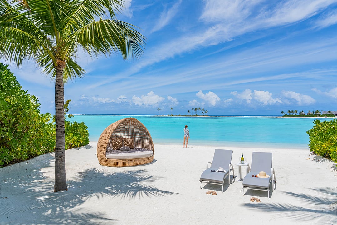 马尔代夫天堂 热带海滩放松