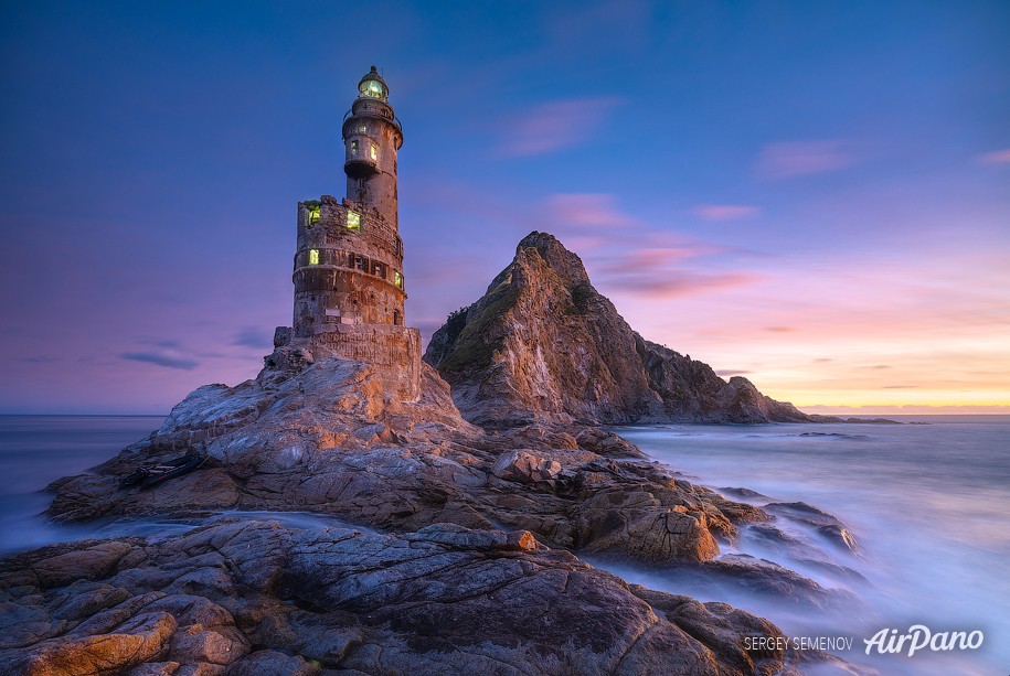 Aniva Lighthouse. Sakhalin Island, Russia